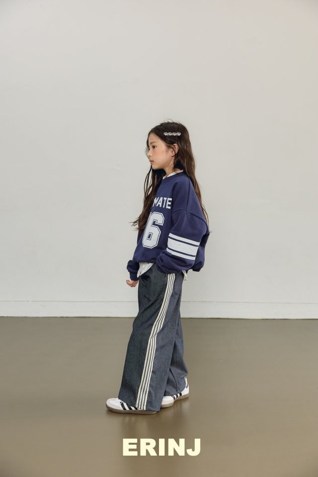 Erin J - Korean Children Fashion - #prettylittlegirls - Tape Denim Pants - 3