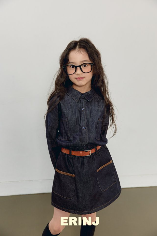 Erin J - Korean Children Fashion - #stylishchildhood - Denim Shirts - 8