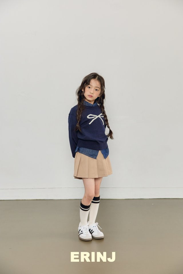 Erin J - Korean Children Fashion - #stylishchildhood - Ribbon Knit Round Top - 6