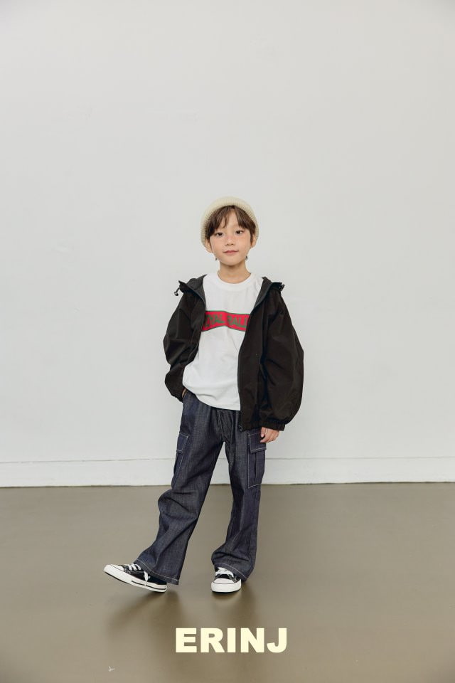 Erin J - Korean Children Fashion - #stylishchildhood - Denim Cargo Pants - 5