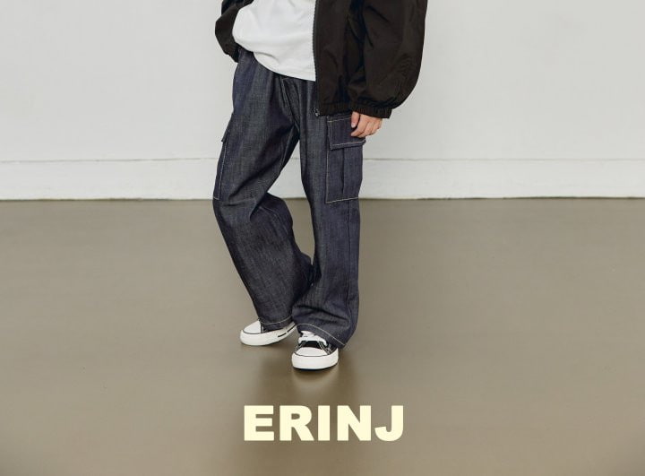 Erin J - Korean Children Fashion - #todddlerfashion - Denim Cargo Pants - 3