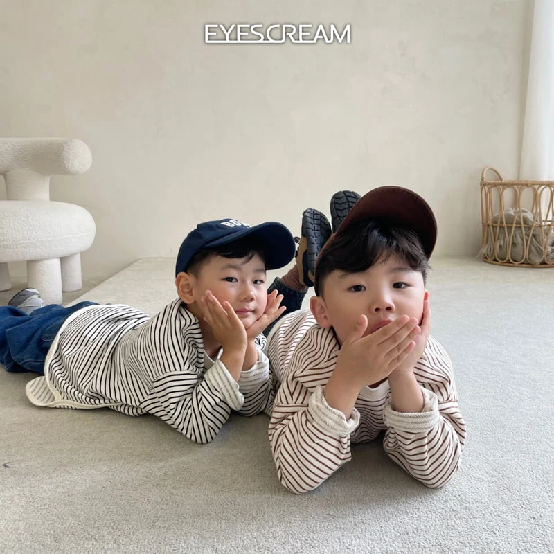 Eyescream - Korean Children Fashion - #childrensboutique - Lincoln Stripe Tee - 8