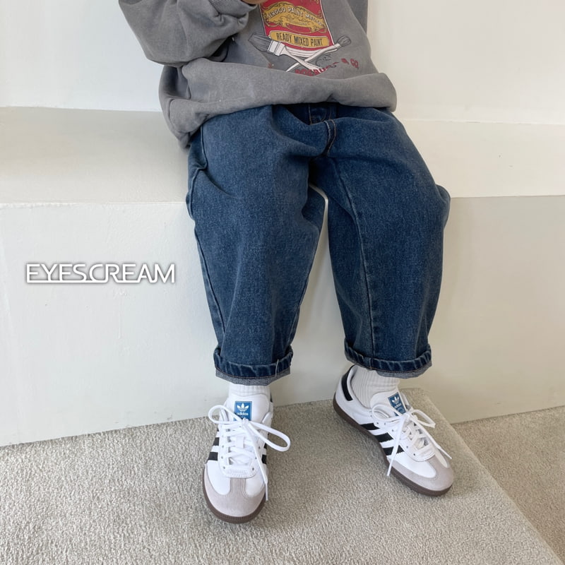 Eyescream - Korean Children Fashion - #kidsshorts - Simple Denim Pants - 4