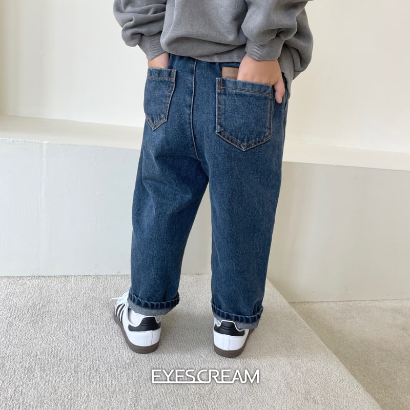 Eyescream - Korean Children Fashion - #littlefashionista - Simple Denim Pants - 7