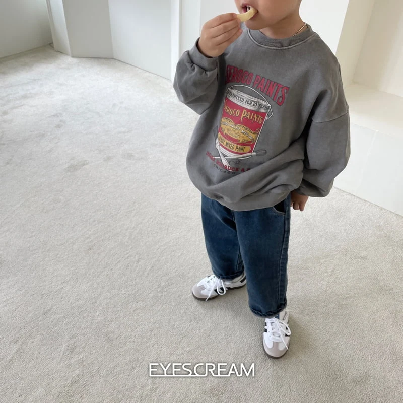 Eyescream - Korean Children Fashion - #minifashionista - Paint Pigment Sweatshirts with Mom - 5