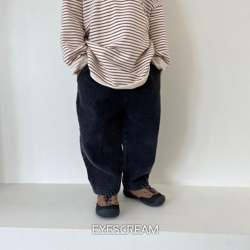 Eyescream - Korean Children Fashion - #toddlerclothing - Simple Denim Pants - 12