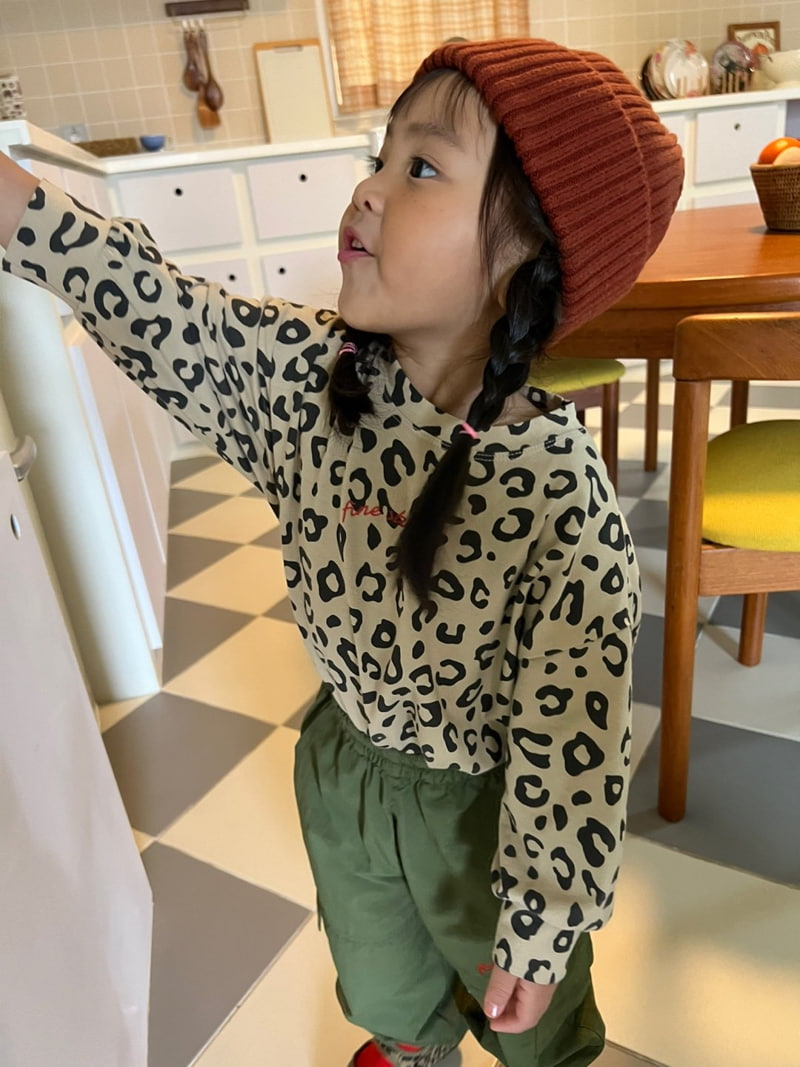 Fine-Studio - Korean Children Fashion - #Kfashion4kids - Hoho Leopard Span Tee - 3