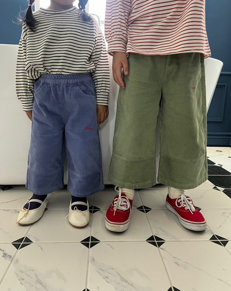 Fine-Studio - Korean Children Fashion - #childofig - Corduroy Pants - 2