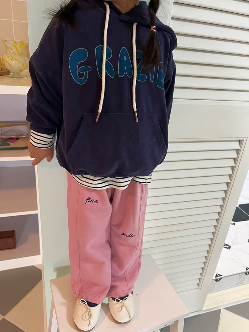 Fine-Studio - Korean Children Fashion - #kidsshorts - Dui Hoodie - 9