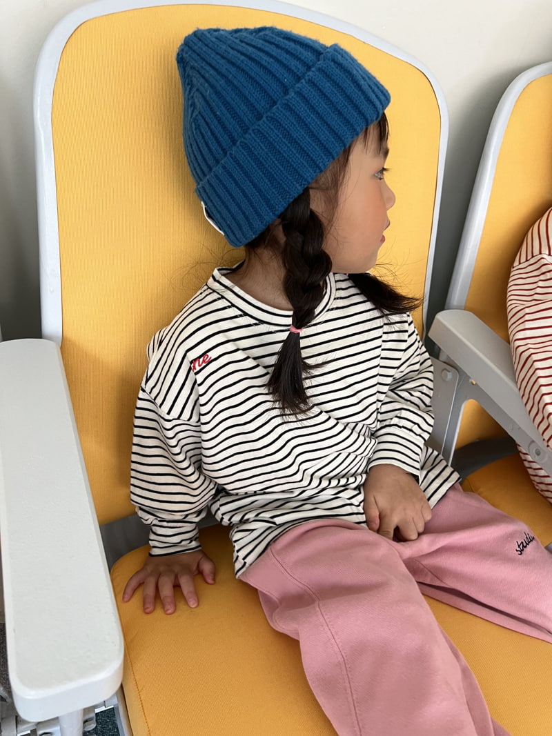 Fine-Studio - Korean Children Fashion - #prettylittlegirls - Pingpong Stripe Tee - 3