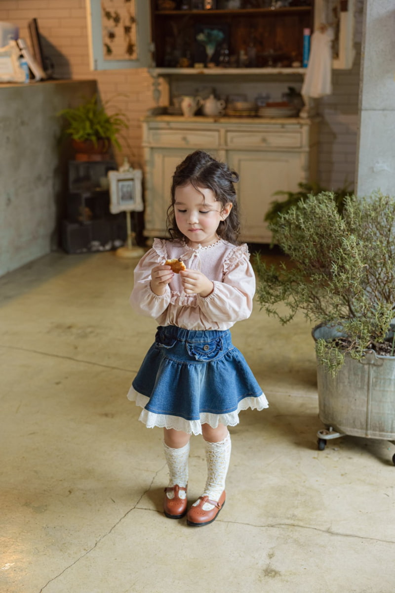 Flo - Korean Children Fashion - #childofig - Jur Denim Skirt - 7