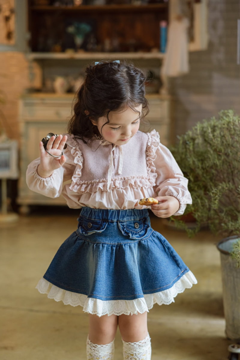 Flo - Korean Children Fashion - #designkidswear - Jur Denim Skirt - 9