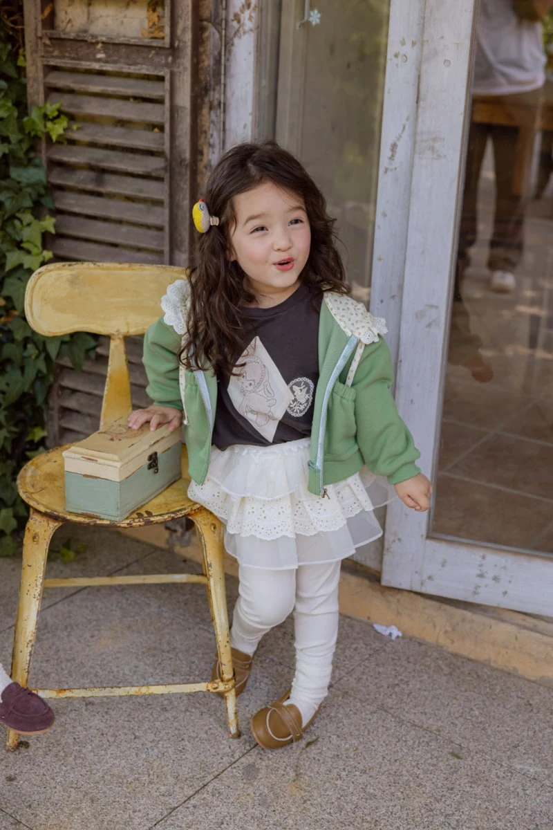 Flo - Korean Children Fashion - #kidsshorts - Loha Hoodi Zip-up - 4