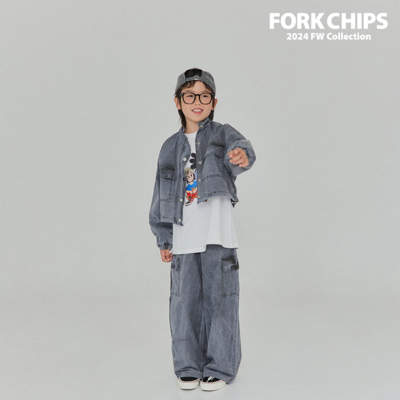 Fork Chips - Korean Children Fashion - #Kfashion4kids - Working Cargo Pants - 10