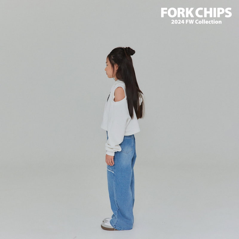 Fork Chips - Korean Children Fashion - #Kfashion4kids - Tessel Denim Pants - 9