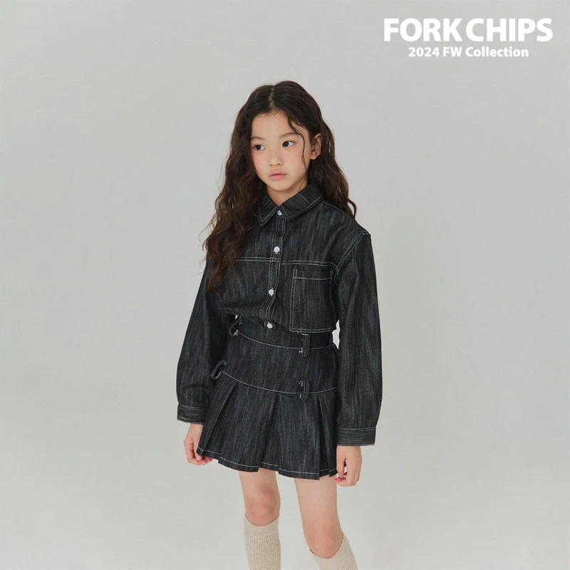 Fork Chips - Korean Children Fashion - #kidzfashiontrend - Ov Stitch Shirt - 4