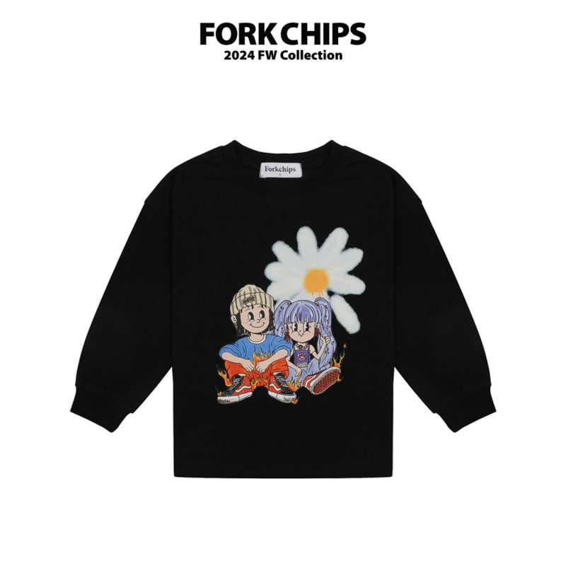 Fork Chips - Korean Children Fashion - #Kfashion4kids - Daisy Tee - 2