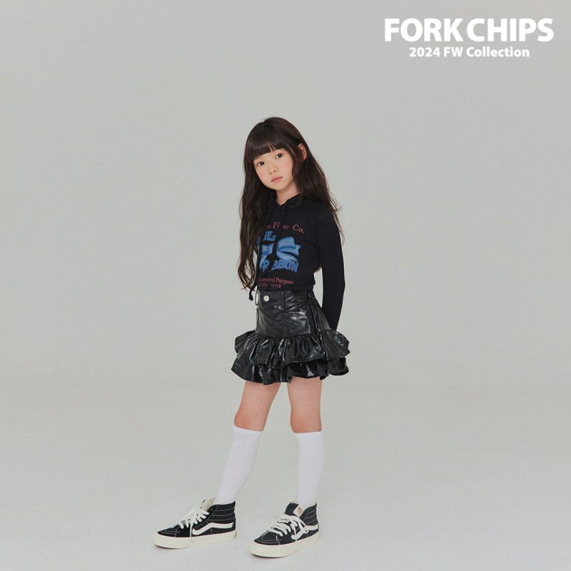 Fork Chips - Korean Children Fashion - #childofig - Blue Ribbon Hood Top - 9