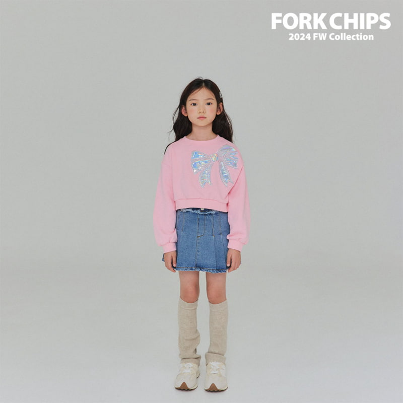 Fork Chips - Korean Children Fashion - #childofig - Over Denim Skirt - 12