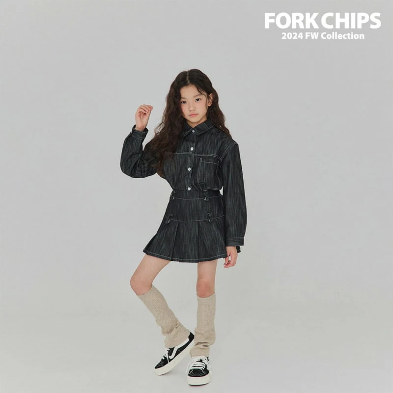 Fork Chips - Korean Children Fashion - #childofig - Ov Stitch Shirt - 9