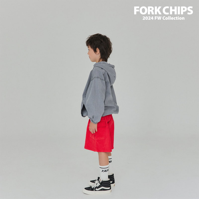 Fork Chips - Korean Children Fashion - #childofig - Hunter Corduroy Half Pants - 8