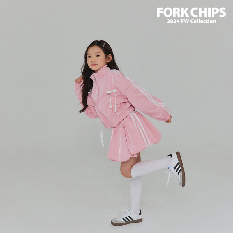 Fork Chips - Korean Children Fashion - #childofig - Silky Tape Zip-up - 6