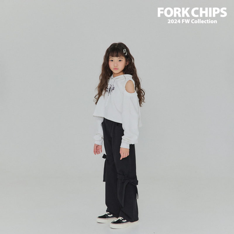 Fork Chips - Korean Children Fashion - #childofig - Strap Wide Pants - 5