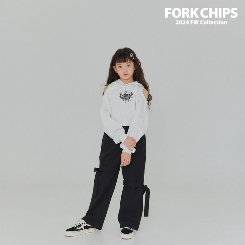 Fork Chips - Korean Children Fashion - #childofig - Strap Wide Pants - 6