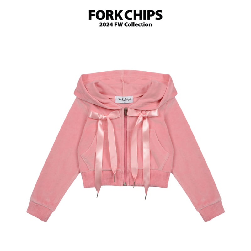 Fork Chips - Korean Children Fashion - #childofig - High Teen Hood Zip-up - 2