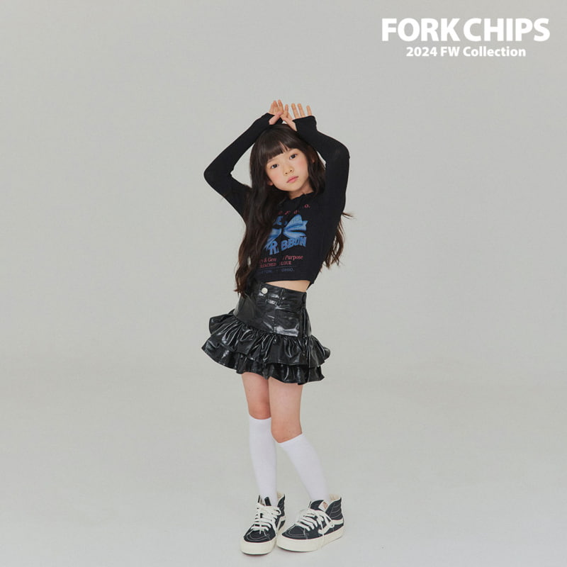 Fork Chips - Korean Children Fashion - #childrensboutique - Blue Ribbon Hood Top - 10