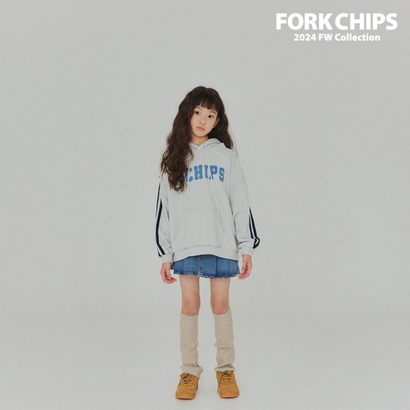 Fork Chips - Korean Children Fashion - #childrensboutique - Line Mix Hood Top - 7