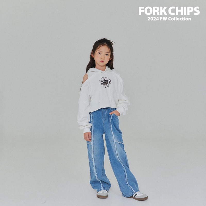 Fork Chips - Korean Children Fashion - #childrensboutique - Tessel Denim Pants - 2