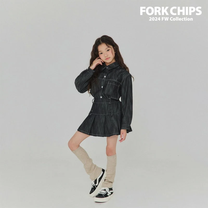 Fork Chips - Korean Children Fashion - #childrensboutique - Ov Stitch Shirt - 11