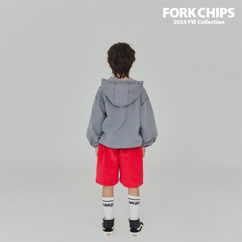 Fork Chips - Korean Children Fashion - #childrensboutique - Hunter Corduroy Half Pants - 9