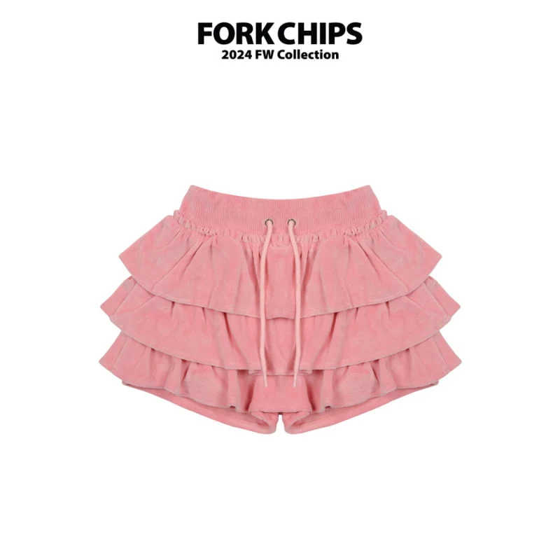 Fork Chips - Korean Children Fashion - #childrensboutique - High Teen Cancan Skirt