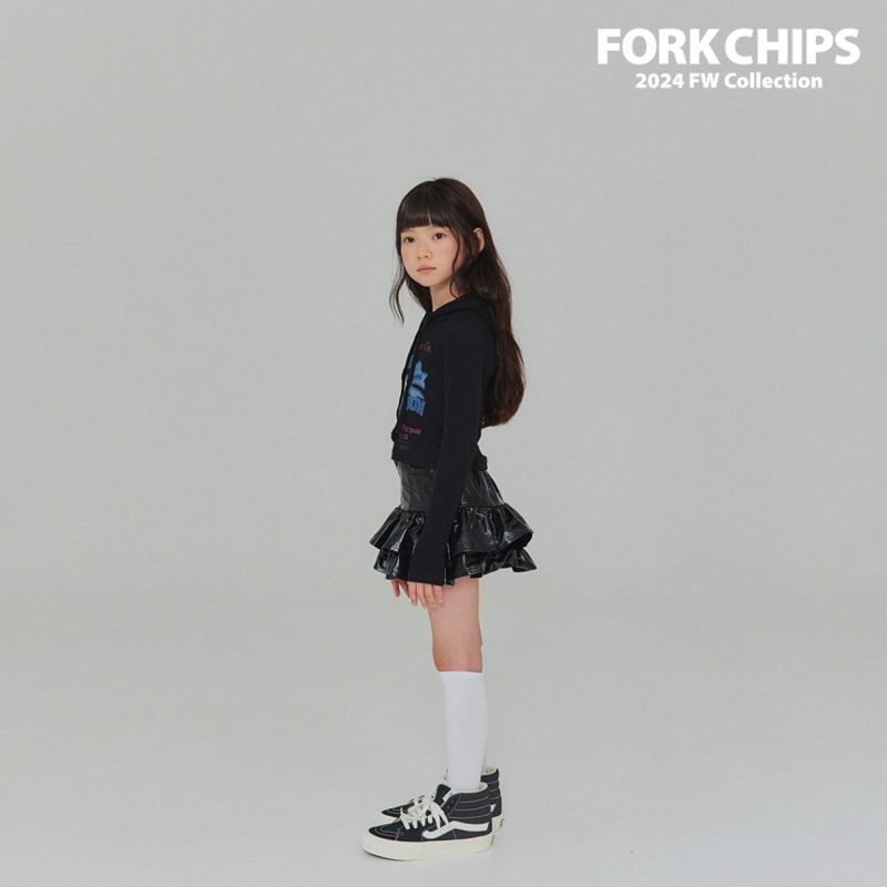 Fork Chips - Korean Children Fashion - #designkidswear - Blue Ribbon Hood Top - 11