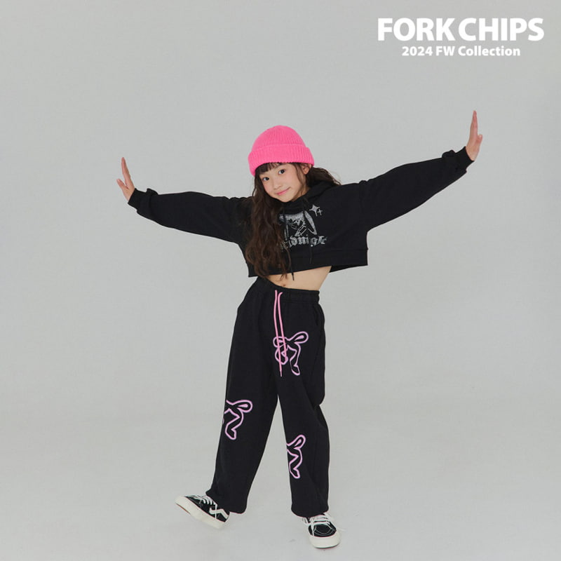 Fork Chips - Korean Children Fashion - #designkidswear - Spray Wide Pants - 10