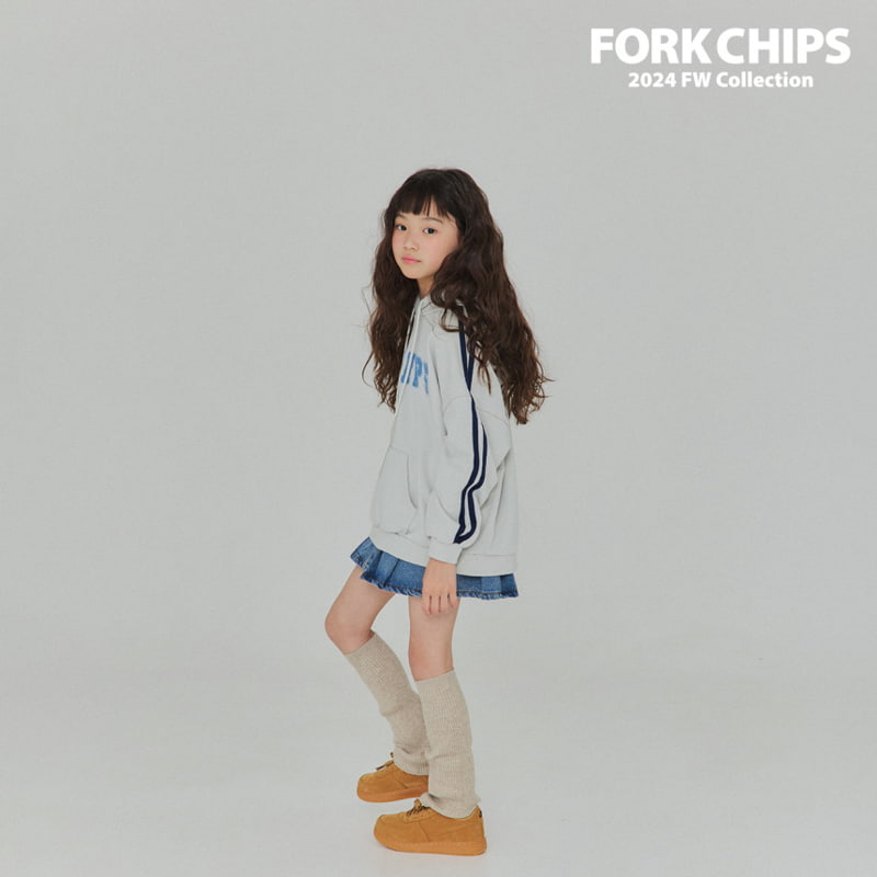 Fork Chips - Korean Children Fashion - #designkidswear - Line Mix Hood Top - 8