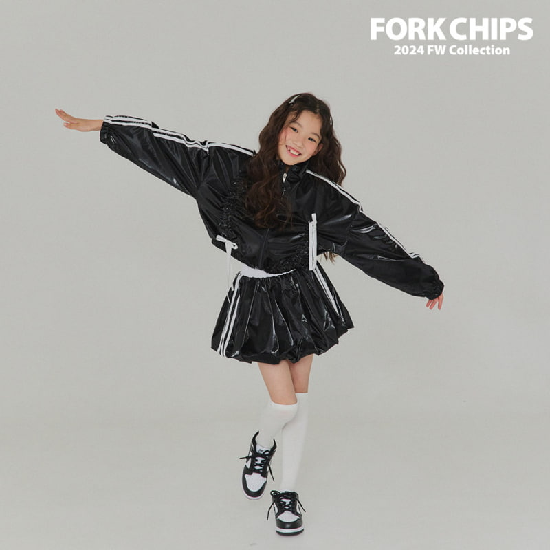 Fork Chips - Korean Children Fashion - #designkidswear - Silky Balloon Skirt - 5