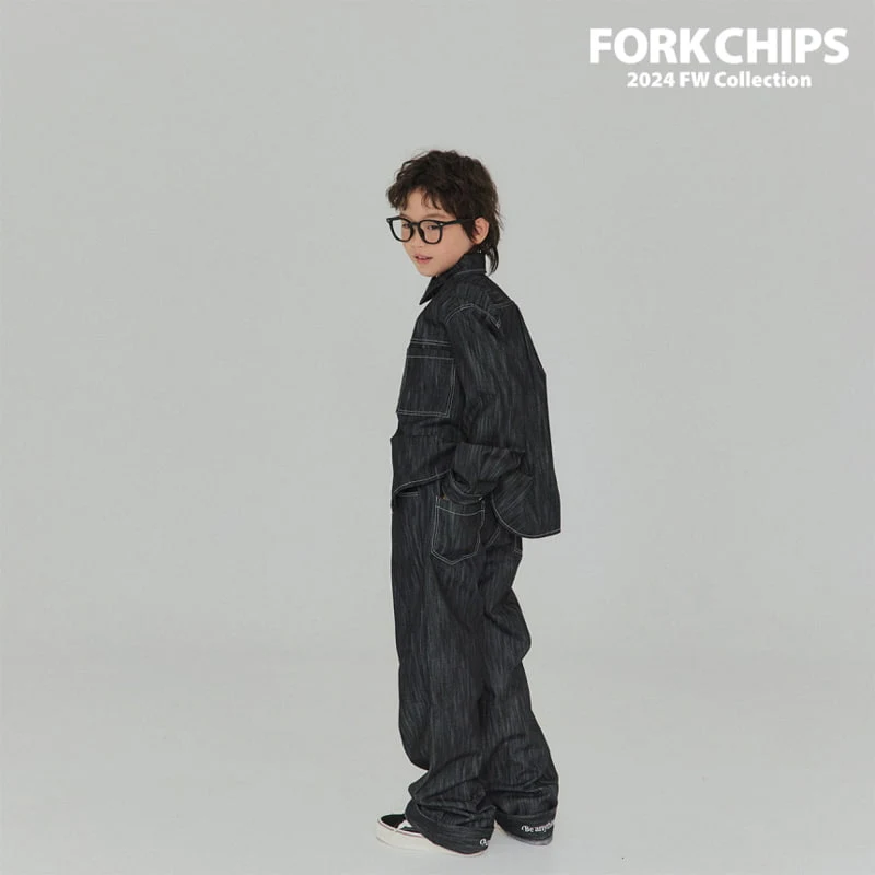 Fork Chips - Korean Children Fashion - #designkidswear - Ov Stitch Shirt - 12