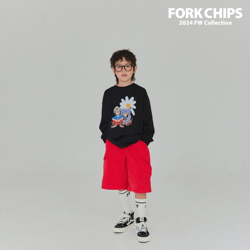 Fork Chips - Korean Children Fashion - #designkidswear - Hunter Corduroy Half Pants - 10