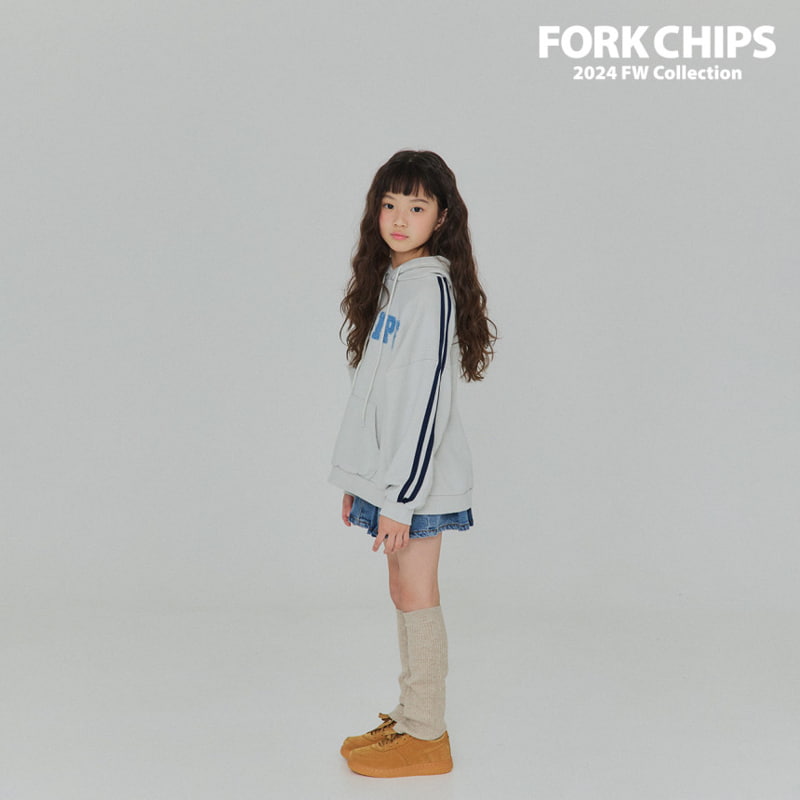 Fork Chips - Korean Children Fashion - #discoveringself - Line Mix Hood Top - 9