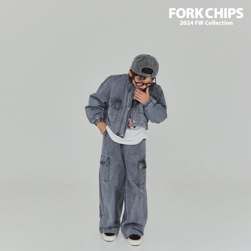 Fork Chips - Korean Children Fashion - #discoveringself - Working Cargo Pants - 5