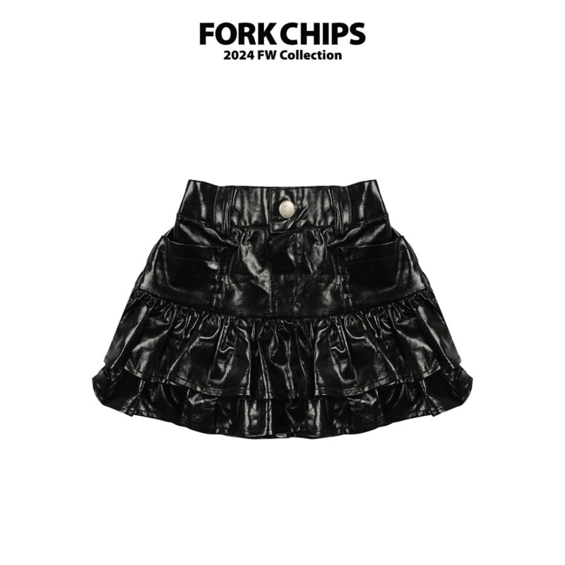 Fork Chips - Korean Children Fashion - #discoveringself - Dia Cancan Skirt