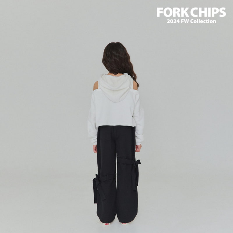 Fork Chips - Korean Children Fashion - #discoveringself - Strap Wide Pants - 9