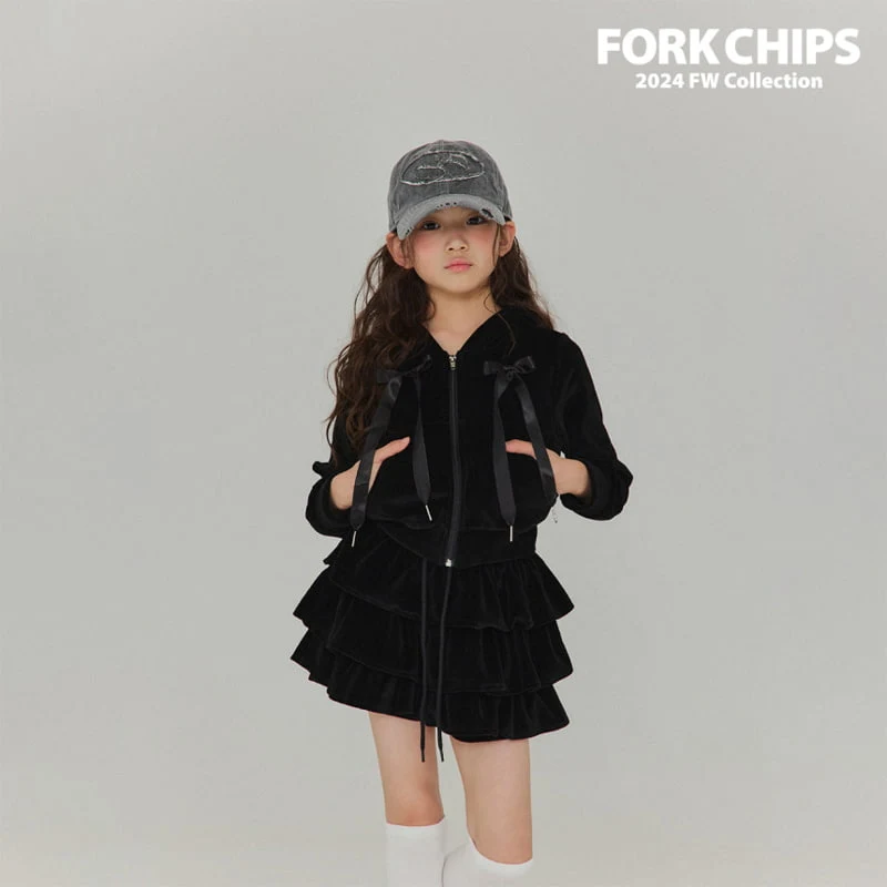 Fork Chips - Korean Children Fashion - #discoveringself - High Teen Cancan Skirt - 3