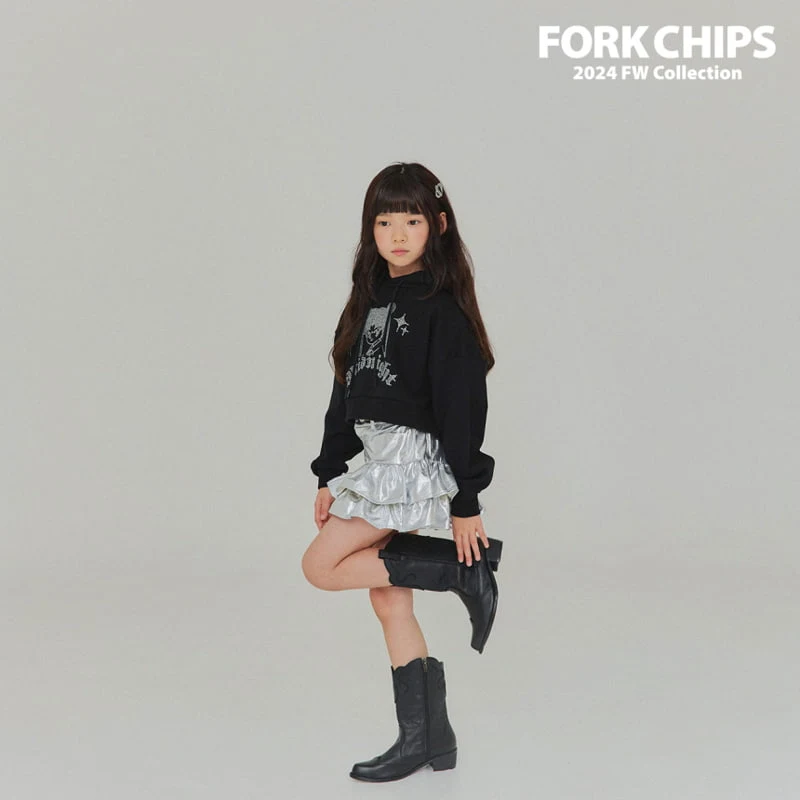 Fork Chips - Korean Children Fashion - #fashionkids - Midnight Hood Top - 9