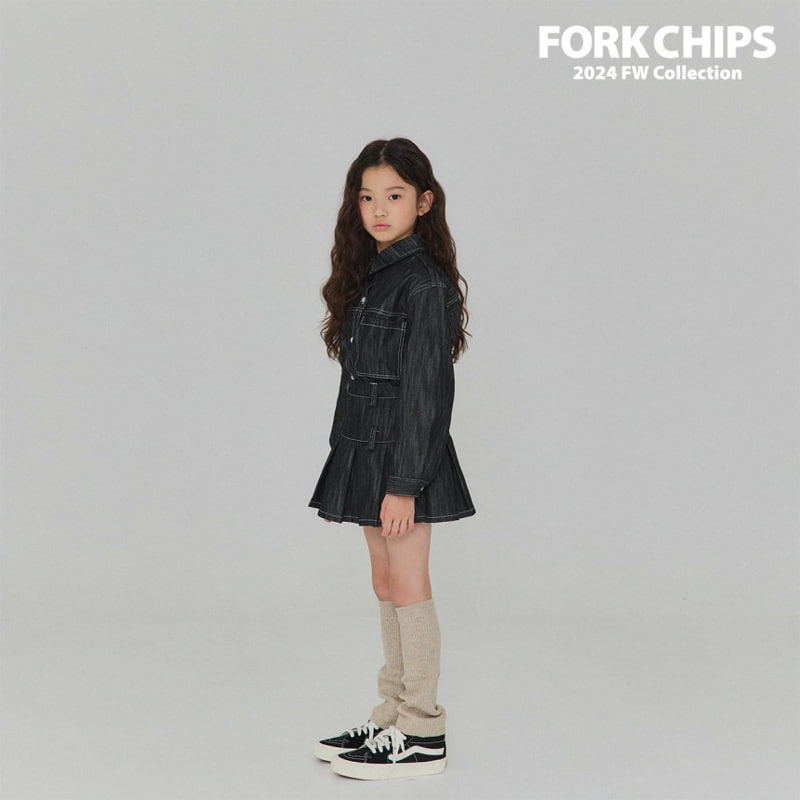 Fork Chips - Korean Children Fashion - #fashionkids - Ov Belt Skirt - 7