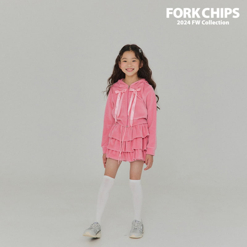 Fork Chips - Korean Children Fashion - #fashionkids - High Teen Hood Zip-up - 6