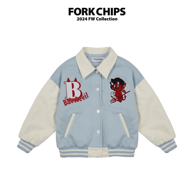 Fork Chips - Korean Children Fashion - #fashionkids - Devil Baseball Jumper - 2